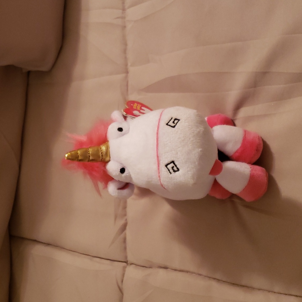 Ty Fluffy The Unicorn 6" Despicable Me 3 Original Beanie Babies Collection NWT - Picture 4 of 7